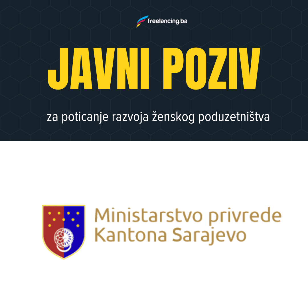 Javni poziv za poticanje ženskog preduzetništva - Kanton Sarajevo