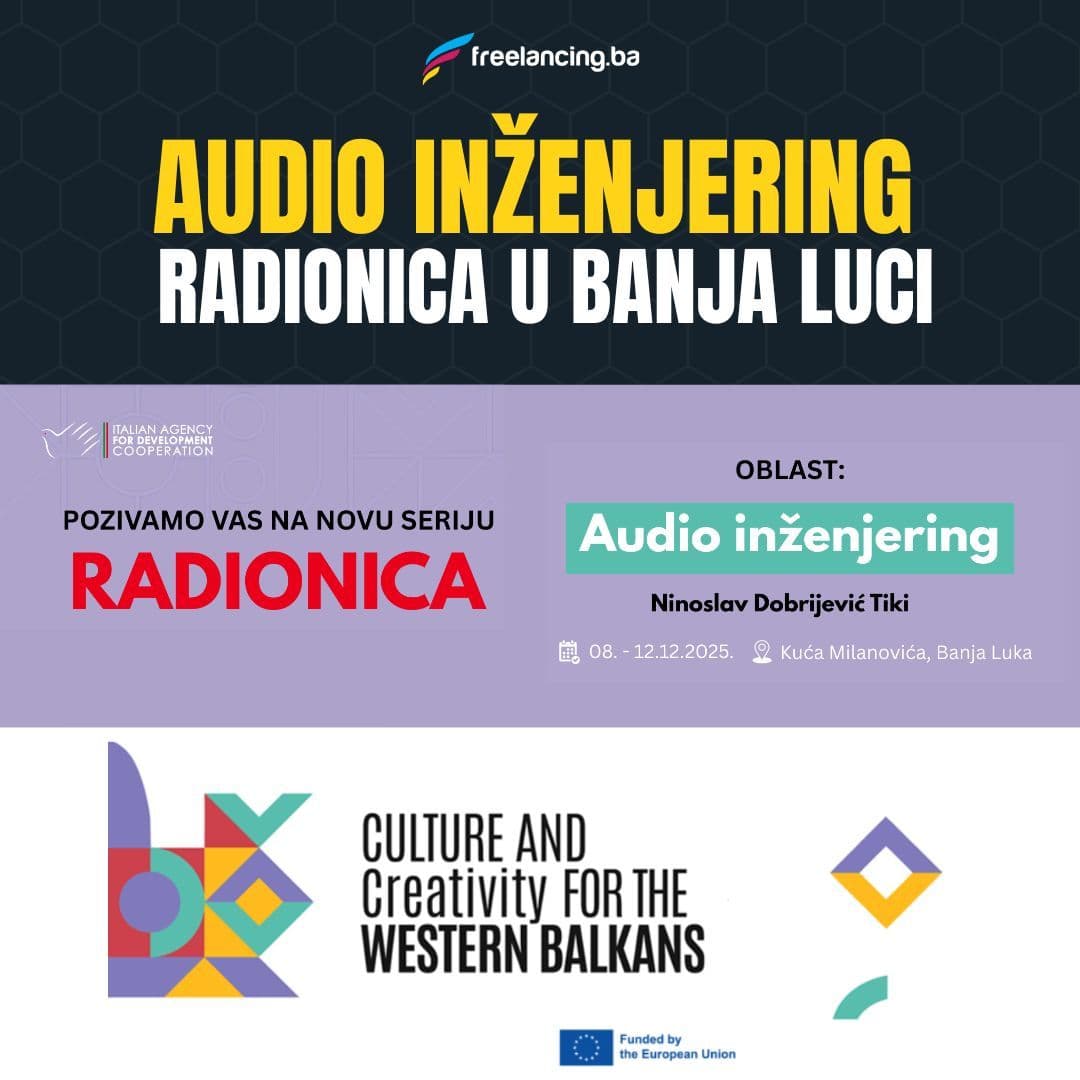 Radionica iz oblasti audio inženjeringa u Western Balkan Songwriting Hub Banjaluka