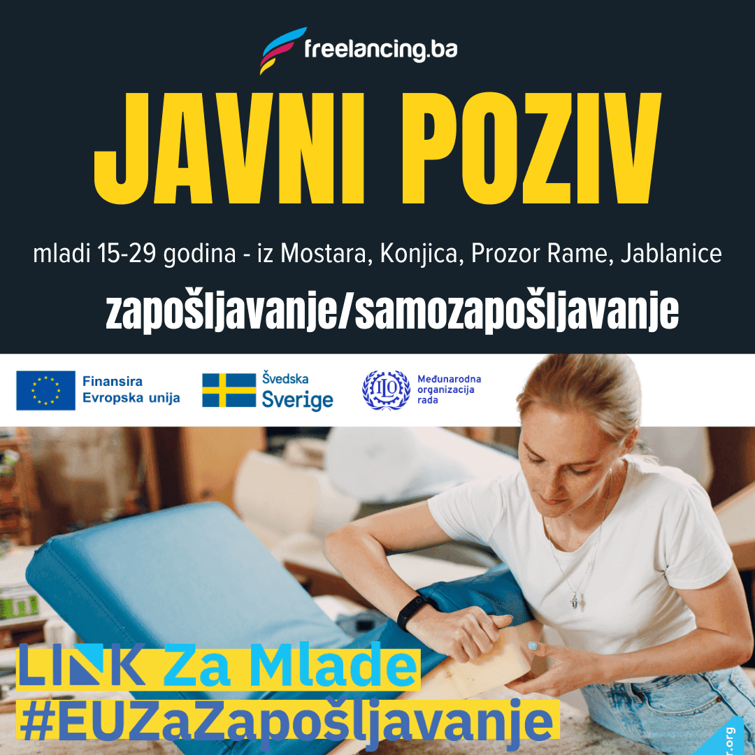 JAVNI POZIV ZA MLADE OSOBE ZA ZAPOSLENJE/SAMOZAPOSLENJE